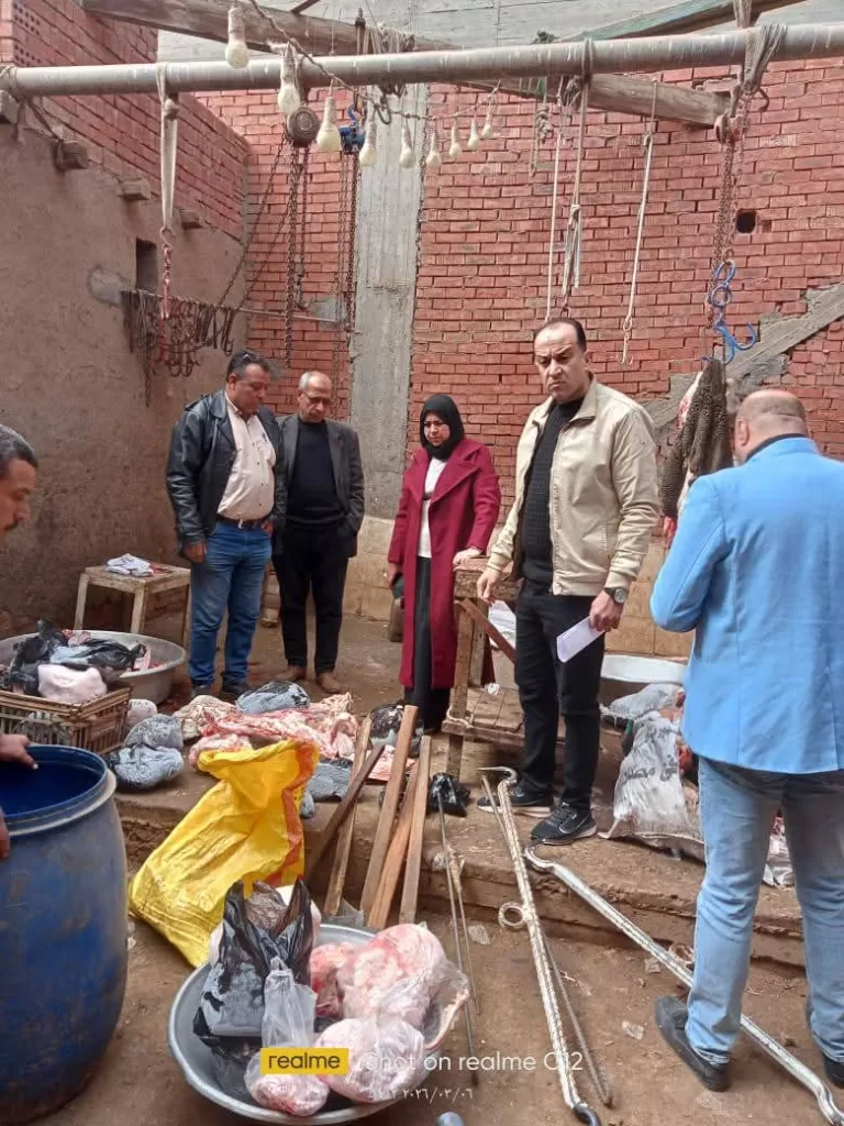 ضبط لحوم فاسدة داخل سلخانة غير مرخصة.. بسرس الليان 36 - جريدة المساء