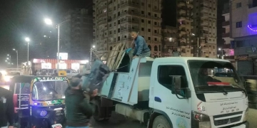  تكثيف الحملات الليليه لرفع الإشغالات والتعديات على حرم الشوارع خلال شهر رمضان بكفر الشيخ 1 - جريدة المساء