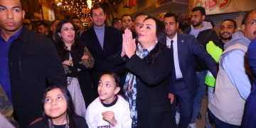 وزيرة التضامن تتفقد الاستعدادات النهائية لإفطار المطرية 1 - جريدة المساء