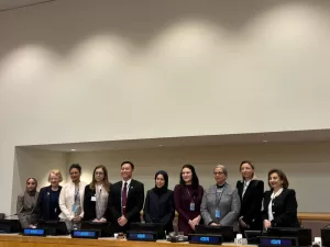 أمل عمار خلال مشاركتها في فعالية نظمتها قطر على هامش أعمال الدورة السبعين للجنة وضع المرأة بنيويورك CSW70: - مصر ماضية بثبات نحو تحقيق الوصول الكامل إلى العدالة للنساء والفتيات 36 - جريدة المساء