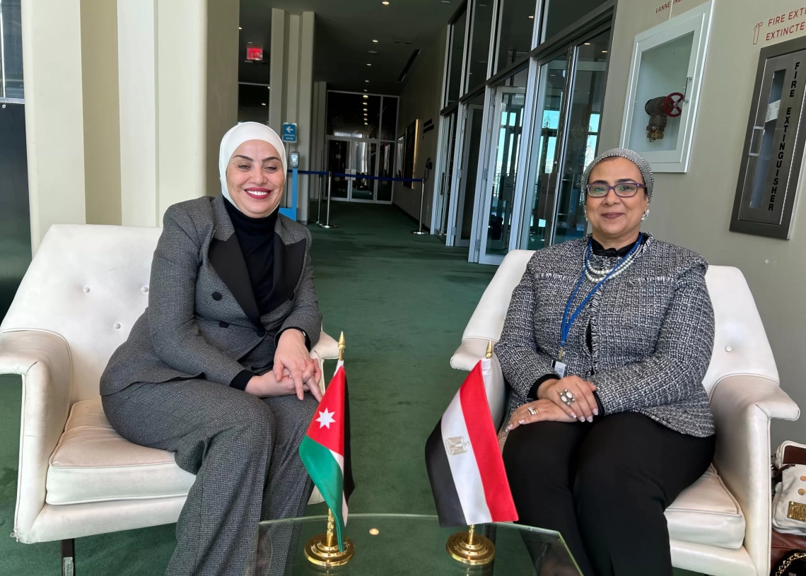 أمل عمار تبحث التعاون المشترك مع وزيرة التنمية الاجتماعية بالأردن خلال إجتماعات الأمم المتحدة 17 - جريدة المساء