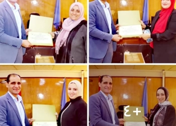 رئيس مدينة كفرالشيخ كرم مديرة المركز التكنولوجي ومشرفي النظام تقديرا لجهودهم 37 - جريدة المساء