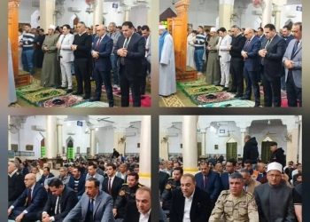 محافظ سوهاج ووكيل الأوقاف يؤديان صلاة العيد بمسجد الشرطة 27 - جريدة المساء