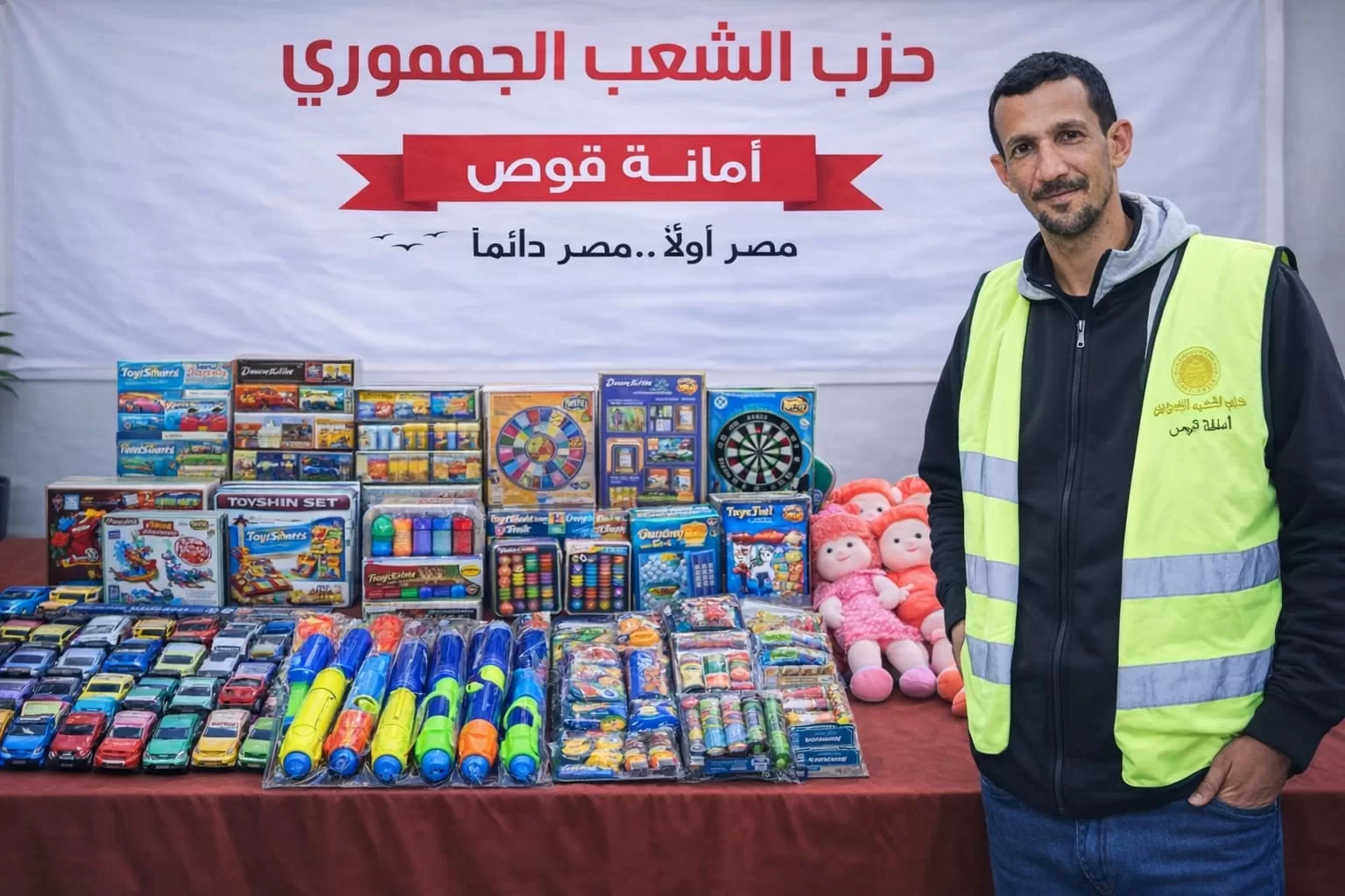 الشعب الجمهوري بقوص يوزع ألعابًا على الأطفال احتفالًا بعيد الفطر 41 - جريدة المساء