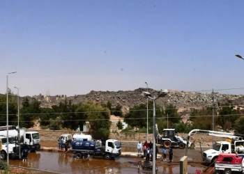 محافظ أسوان .. سيناريو محدد لتنفيذ أعمال إصلاح الكسر بخط الطرد الرئيسى لمحطة رقم ( 11 ) بالكرور 27 - جريدة المساء