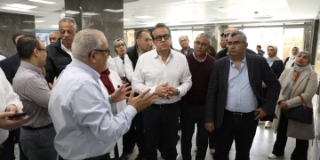  وزير الصحة تفقد تطوير مستشفى مدينة نصر للتأمين الصحي وصدر العباسية ووجه بسرعة تنفيذ أعمال التطوير 1 - جريدة المساء