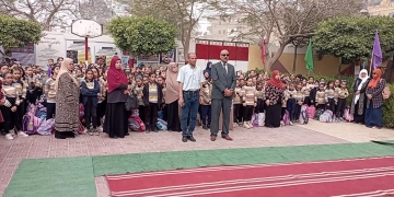 وكيل وزارة تعليم بني سويف يتفقد مدرسة الشعراوي الابتدائية ويشهد طابور الصباح 1 - جريدة المساء