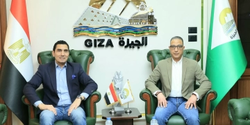 د. أحمد الأنصاري محافظ الجيزة يستقبل وزير الشباب والرياضة بمقر ديوان عام المحافظة