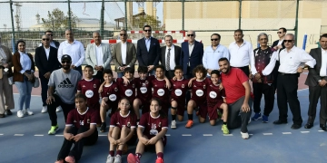 وزير الشباب والرياضة ومحافظ الجيزة يتفقدان أعمال التطوير بنادي الصيد بأكتوبر 1 - جريدة المساء