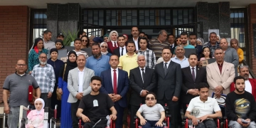 وحدة التضامن بجامعة المنيا توزع 25 لاب توب ناطق و10 كراسي متحركة للطلاب من ذوي الإعاقة 1 - جريدة المساء