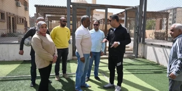 فوزى يتفقد مركز التنمية الشبابية بالخيالة ومركزي شباب عين الصيرة و الفسطاط 1 - جريدة المساء