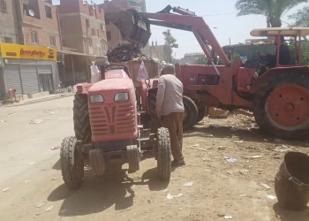 حملات للنظافة ورفع الإشغالات وتجميل الشوارع بمركزي الفيوم وسنورس 31 - جريدة المساء