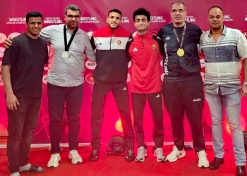 محافظ كفرالشيخ قدم التهنئه لأبطال المشروع القومي للمصارعة بعد حصدهم الذهبية والفضية ببطولة أفريقيا 27 - جريدة المساء