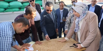 محافظ المنوفية يتفقد توريد القمح بصوامع قويسنا بإجمالى 30 ألف طن 1 - جريدة المساء