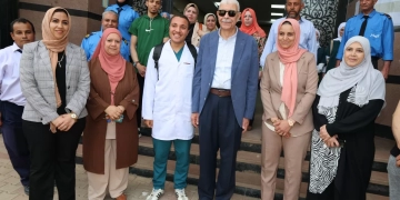 رئيس جامعة المنوفية يتابع الاستعداد للامتحانات بتمريض منشأة سلطان 1 - جريدة المساء