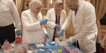 الصحة: ورشة عمل لتعزيز ترصد القواقع الناقلة للبلهارسيا بالتعاون مع منظمة الصحة العالمية 2 - جريدة المساء الصحة: ورشة عمل لتعزيز ترصد القواقع الناقلة للبلهارسيا بالتعاون مع منظمة الصحة العالمية 1 - جريدة المساء