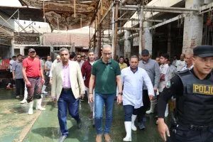محافظ الجيزة يتفقد مجزرى المنيب والوراق للتأكد من جاهزيتهما.. ويحذر من العقوبة 25 - جريدة المساء
