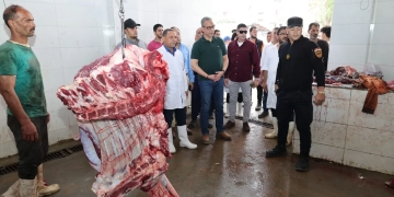 محافظ الجيزة يتفقد مجزرى المنيب والوراق للتأكد من جاهزيتهما.. ويحذر من العقوبة 1 - جريدة المساء