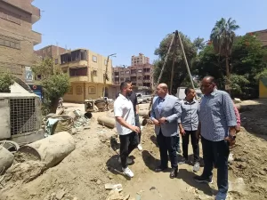 نائب محافظ الجيزة: إصلاح هبوط الصرف الصحي بجسر المنوات ومنطقة العطور بمدينة الحوامدية 23 - جريدة المساء