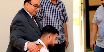 رئيس جامعة كفر الشيخ تفقد أمتحانات كلية الحاسبات والمعلومات 1 - جريدة المساء