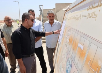 محافظ المنوفية يتفقد محطة معالجة صرف كفر داود و يفاجئ مدرسة السادات الثانوية الصناعية 19 - جريدة المساء