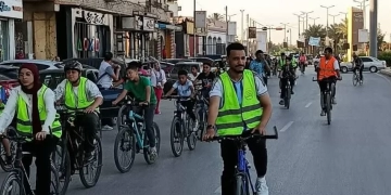 كورنيش النيل ببني سويف يتزين بماراثون الدراجات الهوائية ضمن مبادرة "لياقة المصريين" 1 - جريدة المساء