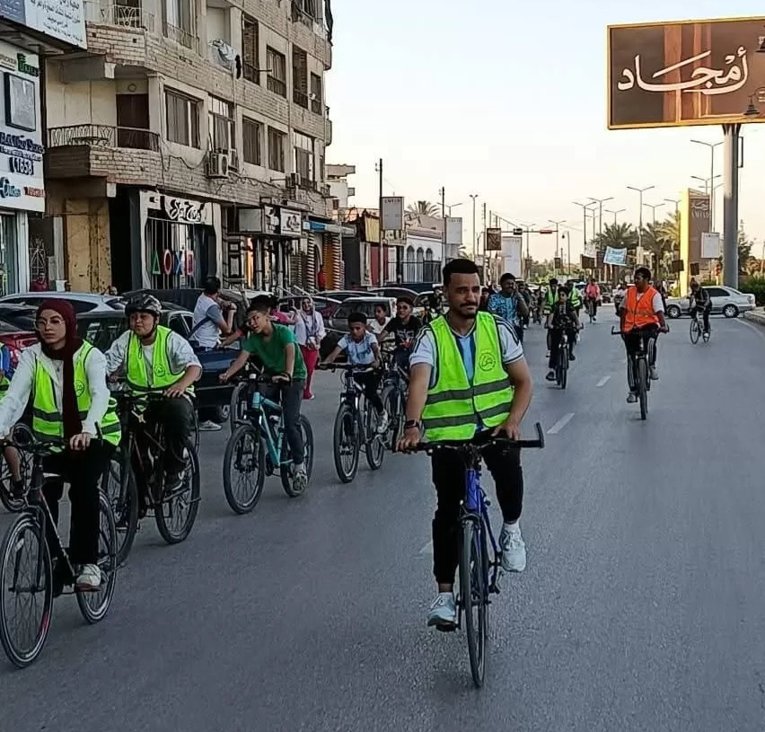 كورنيش النيل ببني سويف يتزين بماراثون الدراجات الهوائية ضمن مبادرة "لياقة المصريين" 19 - جريدة المساء