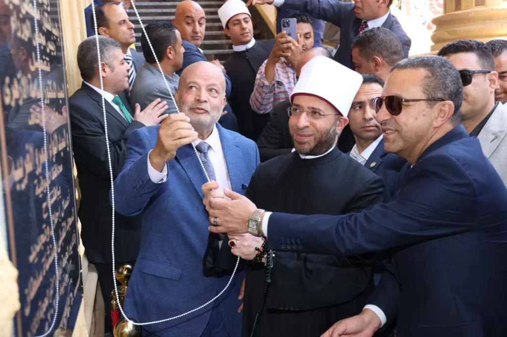 وزير الأوقاف و محافظ المنوفية يفتتحان " المسجد القبلي " بمنشأة سلطان في احتفالات المنوفية بعيدها القومي 23 - جريدة المساء