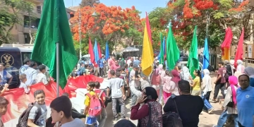 فى احتفالات المنوفية بعيدها القومى.."الشباب" تنظم ماراثون مشى بشبين الكوم 1 - جريدة المساء
