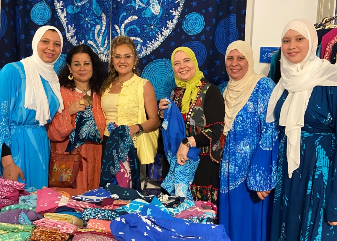 "مصري وبس"..إبداعات النسيج اليدوي تتألق بالمعهد الثقافي الفرنسي 18 - جريدة المساء