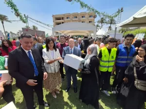 نائب محافظ الجيزة ورئيس "الوطني للعمل الاهلي" والسفير الصيني يشهدون المرحلة الثانية من مبادرة "أمل جديد للتمكين الاقتصادي" بقرية منيل شيحة 27 - جريدة المساء