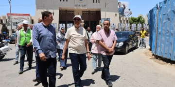 محافظ المنيا يتفقد أعمال تطوير ميداني المحطة ولوتس ضمن خطة الارتقاء بالهوية البصرية   1 - جريدة المساء