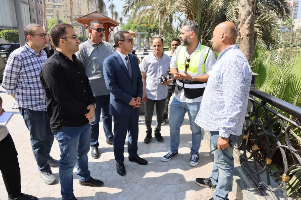محافظ المنوفية يتفقد أعمال تطوير كورنيش شبين و إنشاءات دار المناسبات و ميدان 30 يونيه بشبين الكوم 22 - جريدة المساء