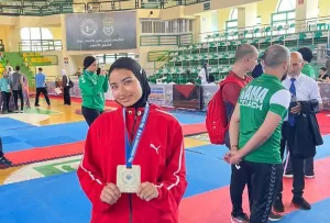 جامعة القناة تحتفي ببطلة الكاراتيه أريج رضا 23 - جريدة المساء