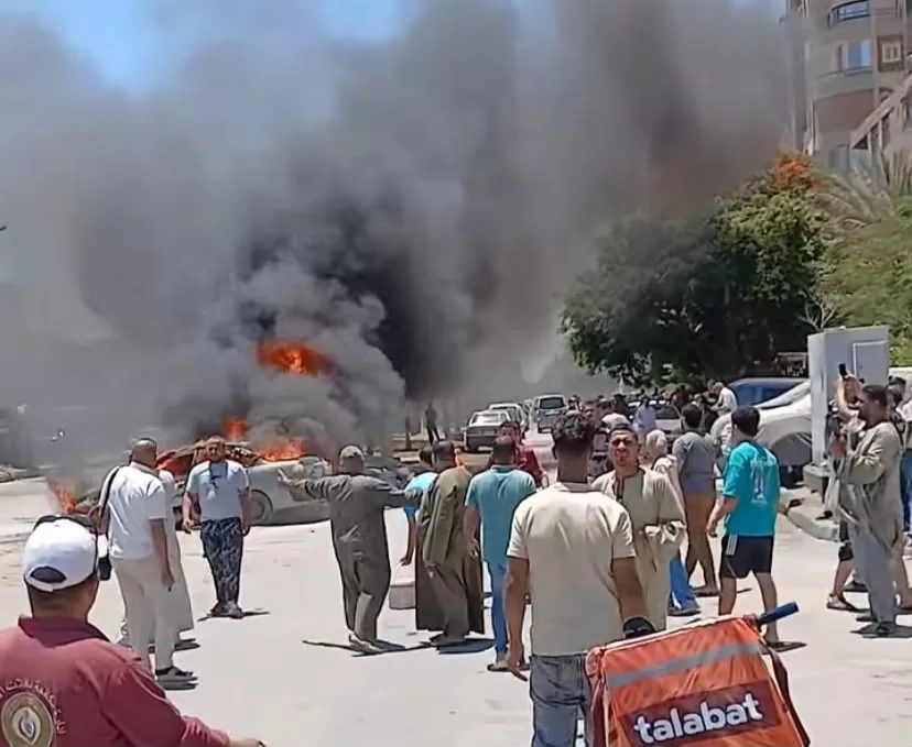 ماس كهربائى تسبب في تفحم سيارتين بالمنيا 20 - جريدة المساء ماس كهربائى تسبب في تفحم سيارتين بالمنيا 19 - جريدة المساء