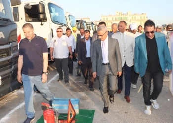 محافظ بني سويف يتفقد اصطفاف معدات النظافة ومجابهة الأزمات 26 - جريدة المساء