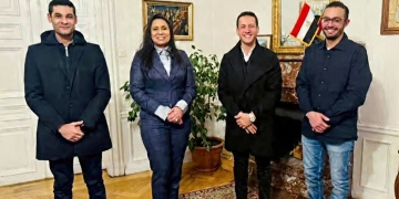 السفيرة المصرية بالسويد تستقبل وفدًا من رواد الأعمال المصريين الفائزين بمسابقة الذكاء الاصطناعي 1 - جريدة المساء