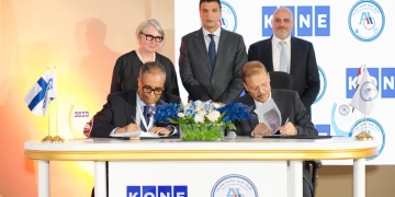 بحضور وزير الصناعة وسفيرة فنلندا لدى مصر...* *KONE والشركة العربية العالمية للبصريات توقعان اعلان نوايا استراتيجي 1 - جريدة المساء