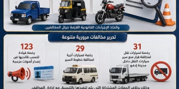 إستمرار الحملات المرورية على سيارات النقل ومركبات التوك التوك باسوان 1 - جريدة المساء