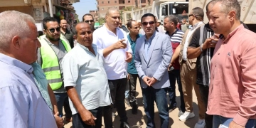 محافظ المنوفية يتفقد أعمال مبادرة "يوم في قريتنا" فى ساقية أبو شعرة بأشمون 1 - جريدة المساء