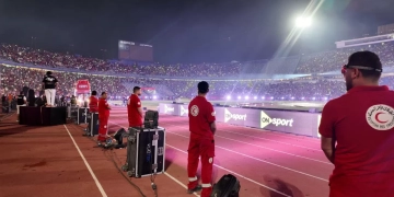 الهلال الأحمر يشارك في تأمين احتفالية "100 مليون شكرًا" باستاد القاهرة 1 - جريدة المساء