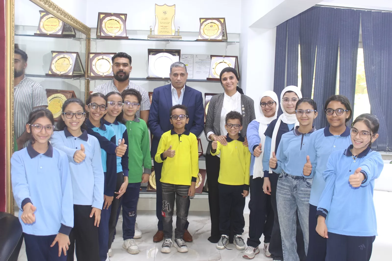 تكريم المساهمين في مبادرة "عيون أطفالنا.. مستقبلنا" بعد تقديم الخدمة الطبية لأكثر من 10 آلاف طالب بالجيزة