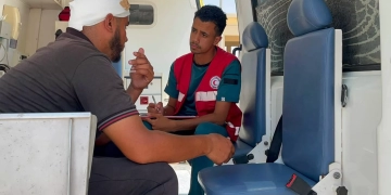 الهلال الأحمر يستقبل الدفعة 63 من المصابين الفلسطينيين ويودع الذين تم شفاؤهم  1 - جريدة المساء