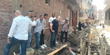 نائب محافظ الجيزة يتفقد أعمال تطوير طريق أبو صير بالحوامدية 1 - جريدة المساء