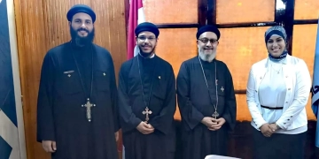 رئيسة مركز بيلا إستقبلت وفدًامن الكنيسة لتقديم التهنئة بتوليها مهام منصبها 1 - جريدة المساء