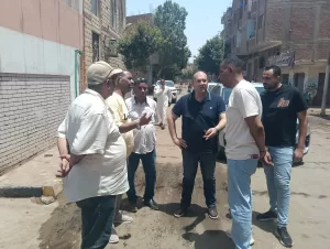 نائب محافظ الجيزة يتفقد أعمال تطوير طريق أبو صير بالحوامدية 27 - جريدة المساء