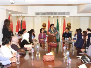 المديرة العامة لمنظمة المرأة العربية تدعو الشباب إلى تجديد قيم العروبة والتمسك بالحوار والانفتاح 26 - جريدة المساء المديرة العامة لمنظمة المرأة العربية تدعو الشباب إلى تجديد قيم العروبة والتمسك بالحوار والانفتاح 25 - جريدة المساء