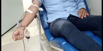 طلاب كفر الشيخ شاركوا فى حملة للتبرع بالدم بالمستشفى الجامعى 1 - جريدة المساء