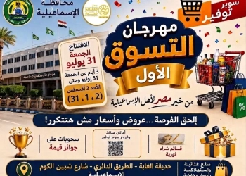 جهاز مستقبل مصر:افتتاح مهرجان التسوق الأول بالإسماعيلية.. سلع مخفضة عبر 1500 منفذ وسحب على 100 جائزة في ختام الفعاليات بالسويس 28 - جريدة المساء