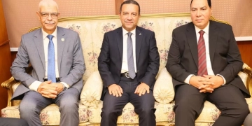 المحافظ يهنئ مدير أمن المنوفية الجديد 1 - جريدة المساء